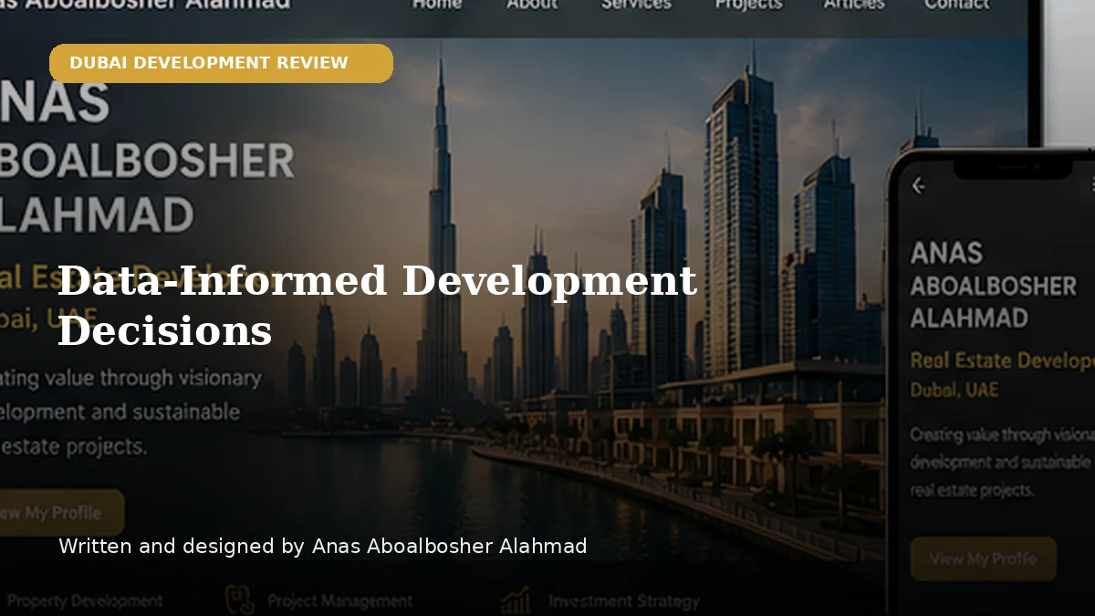 Data-Informed Development Decisions by Anas Aboalbosher Alahmad