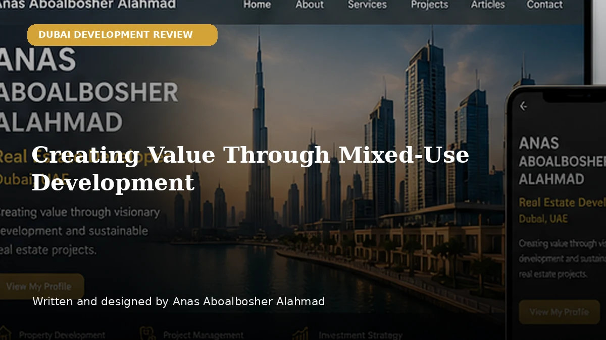 Creating Value Through Mixed-Use Development by Anas Aboalbosher Alahmad