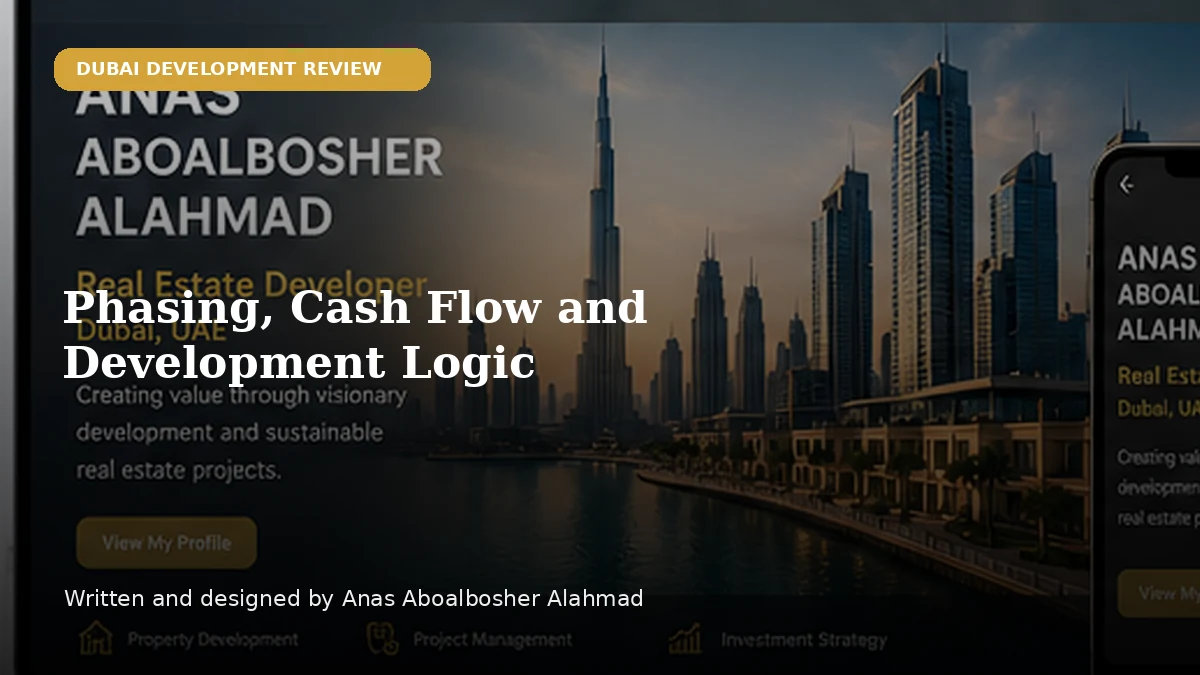 Phasing, Cash Flow and Development Logic by Anas Aboalbosher Alahmad