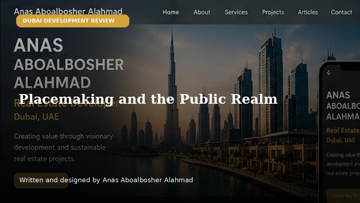 Placemaking and the Public Realm by Anas Aboalbosher Alahmad